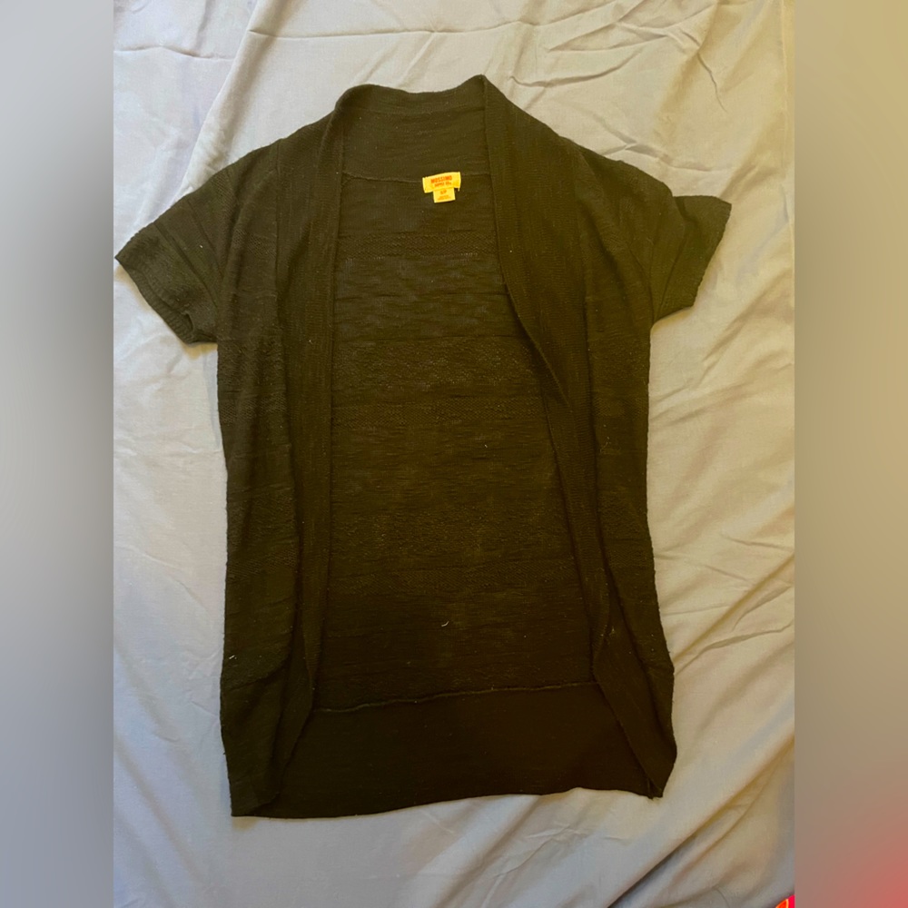 Small black short sleeve cardigan, Mossimo, formal